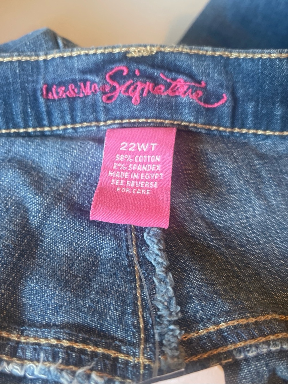 Catherines Dark Blue Stretch Tapered Jeans